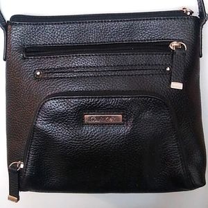 🎉HP🎉Calvin Klein Leather Key Item Black Crossbody